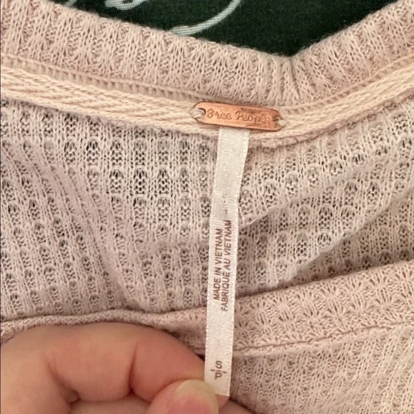 Free People casual class top in rose pink - Picture 9 of 10